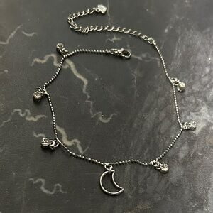 Made by me 🪄 Moon Charm Anklet, Bracelet, or Necklace made from Stainless Steel